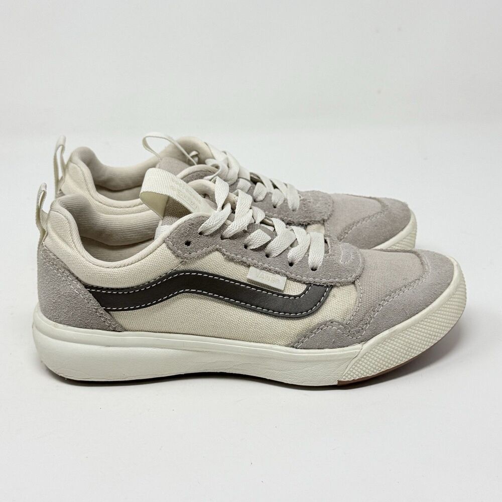 Vans Ultrarange EXP Womens 6 Tan Brown Suede Canvas Sneakers Shoes Skate Grunge